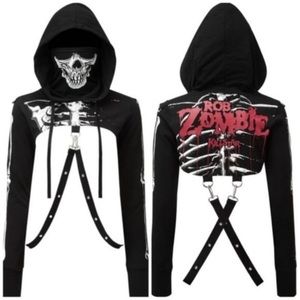 RARE Killstar x Rob Zombie Collab Cropped Hoodie